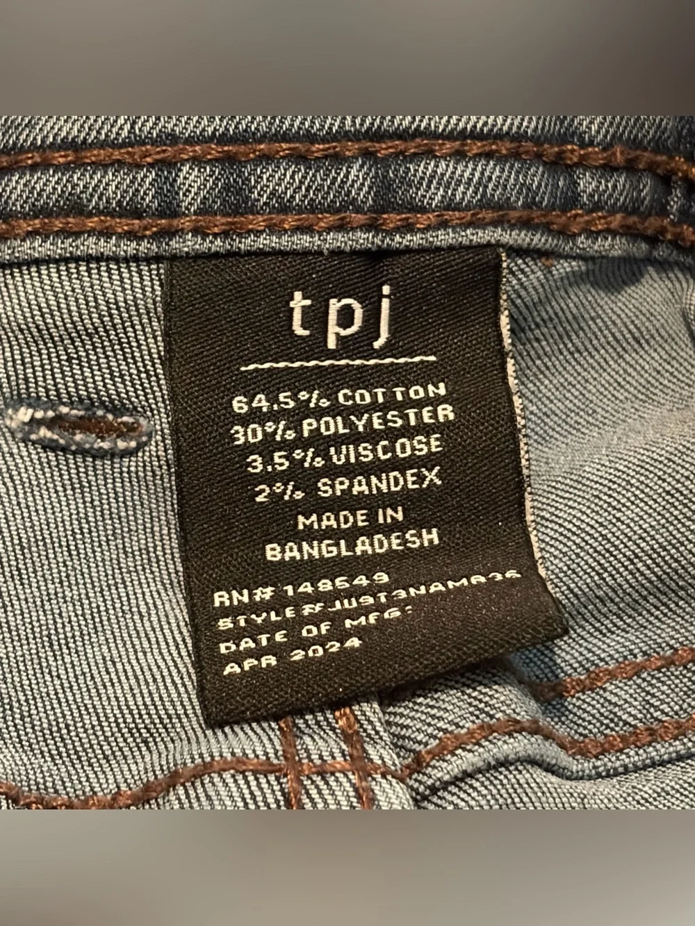 TPJ The Perfect Jeans Men’s Size 36x36 Athletic Fit Dark Wash Stretch
